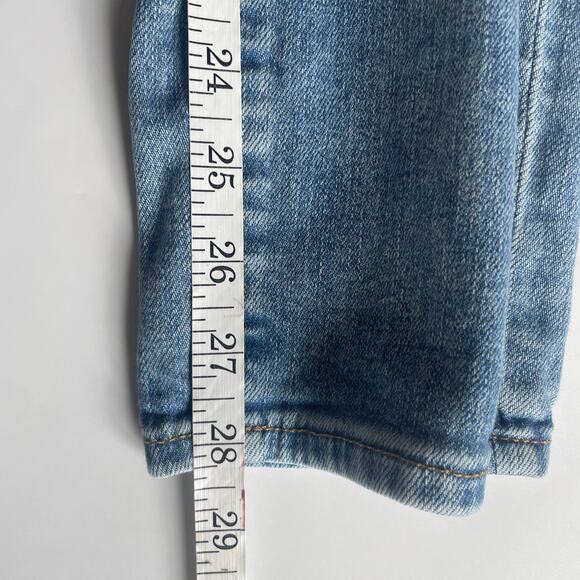 Gap Kids Distressed Slim Taper Jeans Girls Size 14 Denim Blue Jeans - Picture 10 of 10